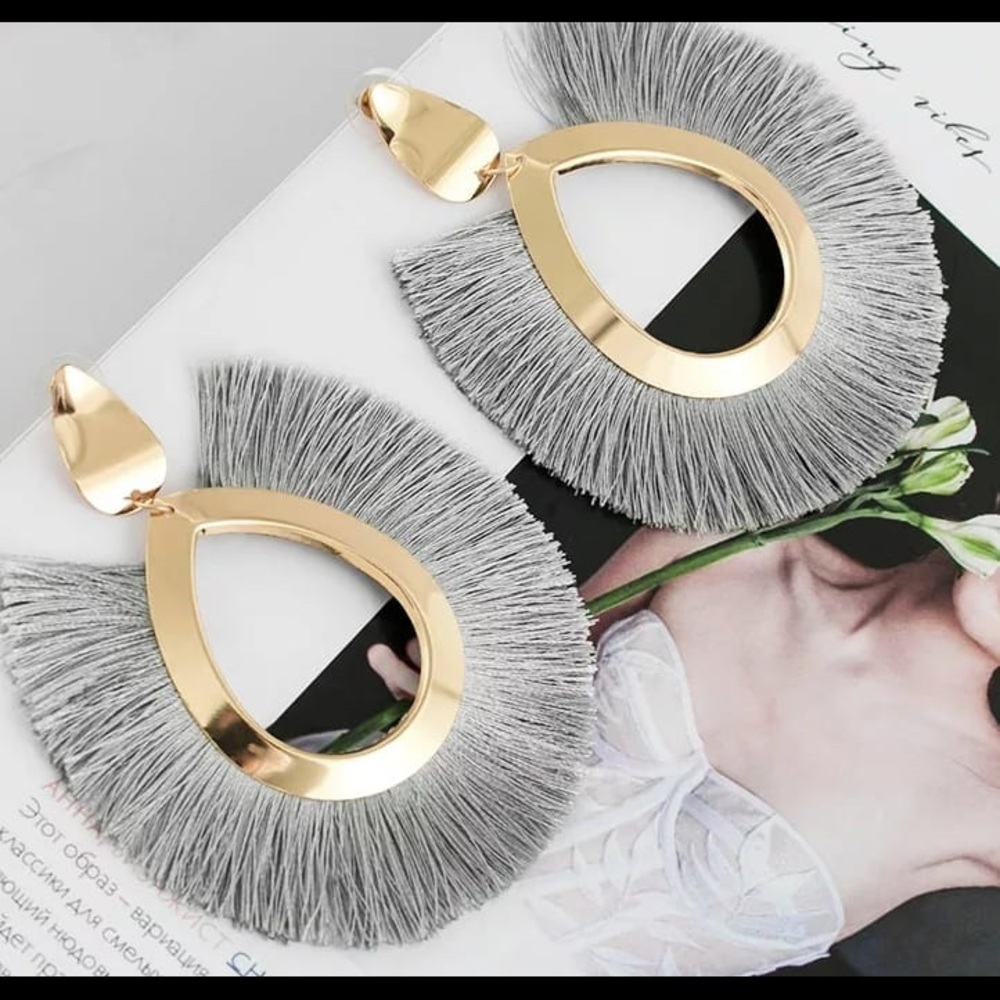 Fashion Bohemian Big Tassel Earrings for - Picture 5 of 5